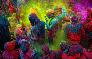 tomato war festival painting art