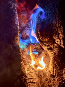 Colorful flame