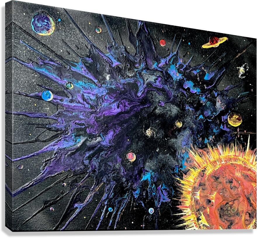 explosion cosmica Canvas Print