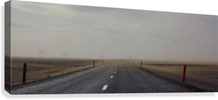 On the road in Iceland Canvas Print
