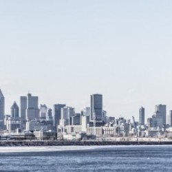 Montreal skyline Quebec Canada
