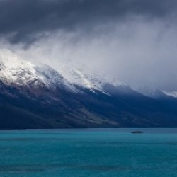 Lake Wakatipu between Queenstown and Glenorchy New Zealand