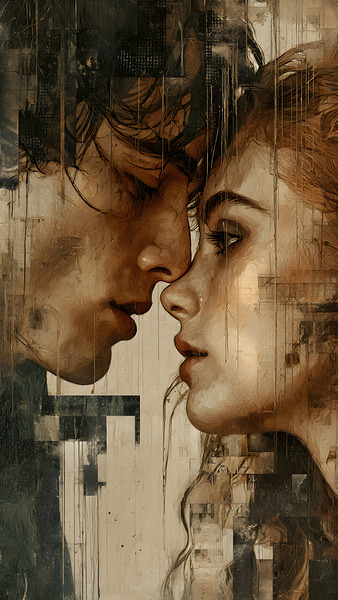 Almost Kissing Print