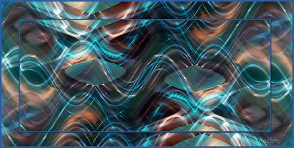 Blue Undulate Print
