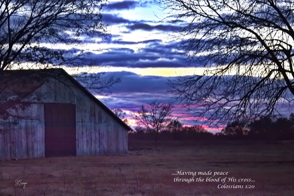 SunsetBarnVerse1122tp Print