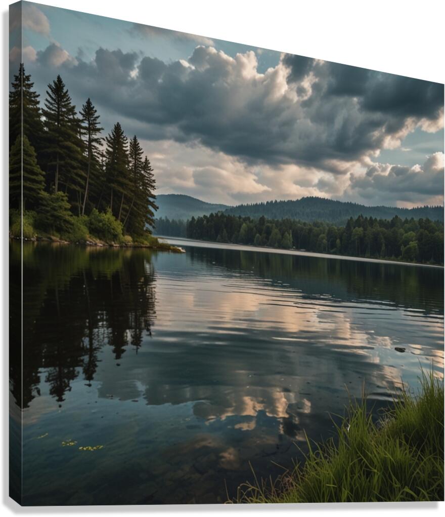 Default lake scenes 0 Canvas Print