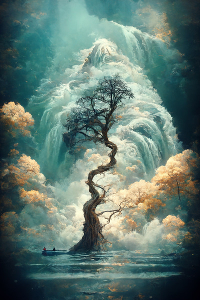 lake tree marvelous by Neurosopher