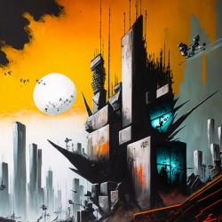 dynamic abstract cityscape 2