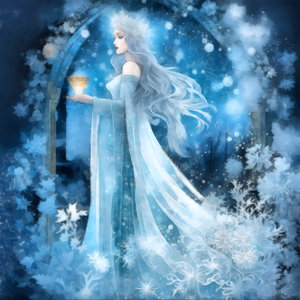 Winter Magic of the Snow Queen Painting