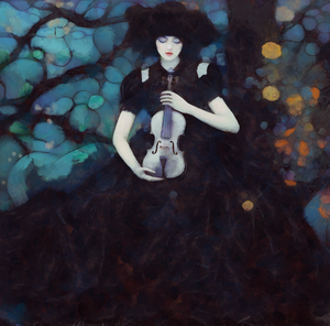 The Silent Song of Healing - Girl with Violin
