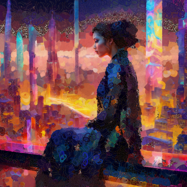 Silent Reflection: A Glimpse into Tomorrow by Sandy Richter