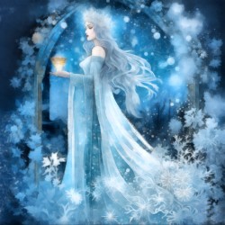Winter Magic of the Snow Queen Painting