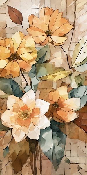 Rustic Floral Elegance Print