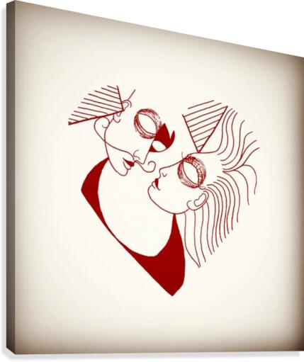 Sharing the same heart Canvas Print