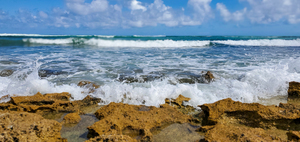 Waves crashing