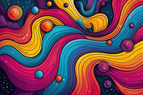 complex funky background  03 Print