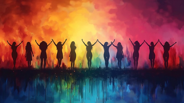 Close-up of a pretty red-haired girl with freckles evocative an Print