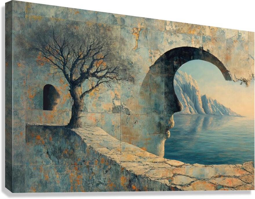 Surrealism intimacy and stillness Canvas Print