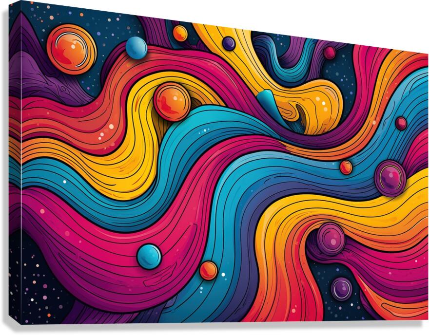 complex funky background  03 Canvas Print