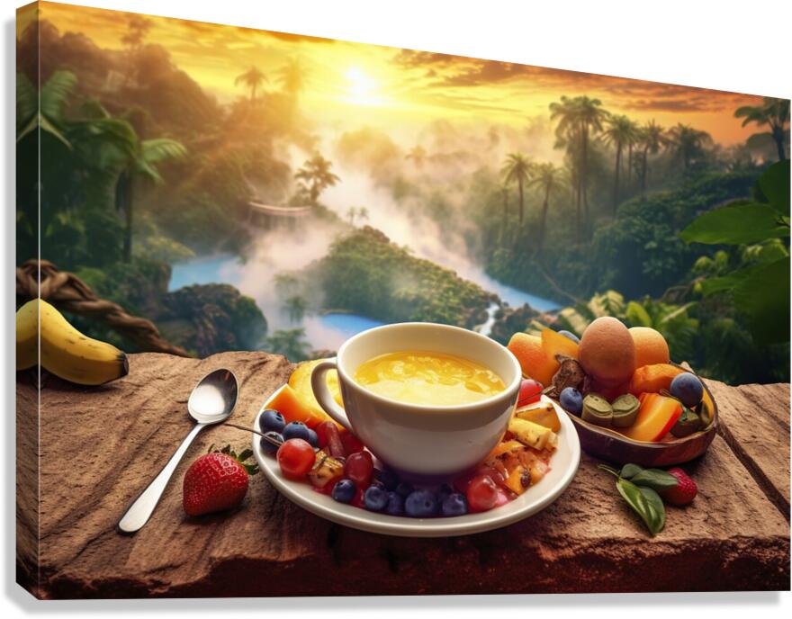 irene yakynuka breakfast is served by esser btao  1707788732.6829 Canvas Print