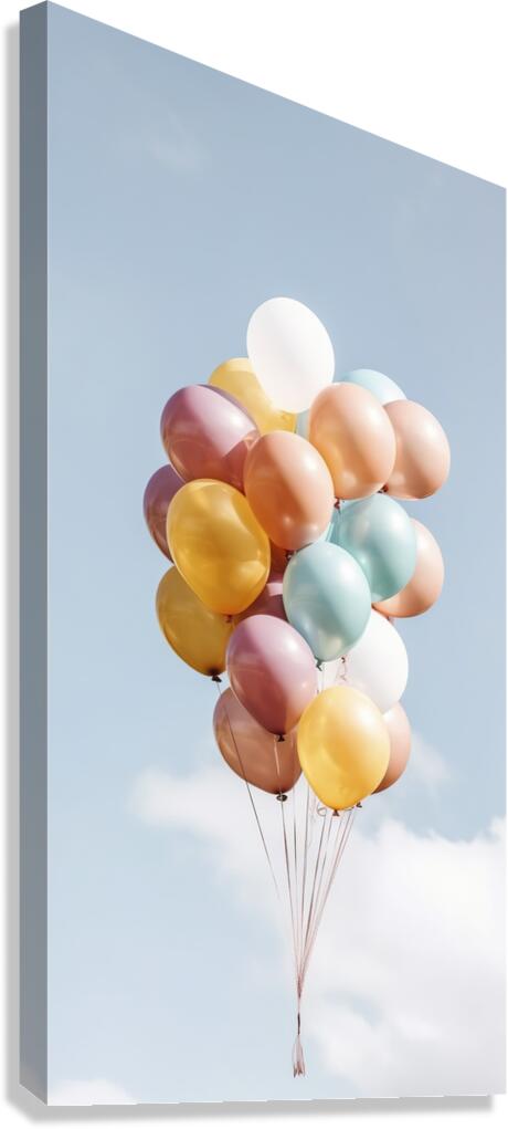 In a mesmerizing display of colors a dynamic wave-shaped spiral Canvas Print