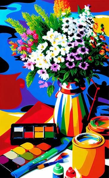 Painting in expressionism style  10 in collection 2023 Print