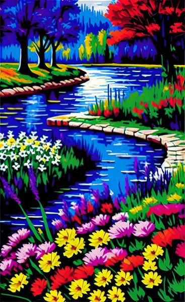 painting in expressionism style   9 in collection 2023 Print