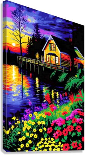 painting in expressionism style in collection  7 Canvas Print