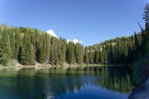 Oowah Lake in the La Sal Mountains