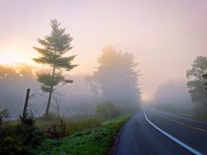 Foggy Morning in the Mohawk River Valley