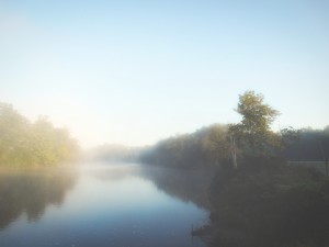 Fog on the River in the Mohawk Valley