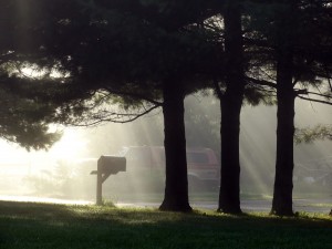 Mailbox on a Misty Morning in the Mohawk Valley