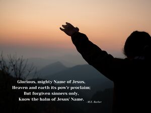 Know the Balm of Jesus  Name