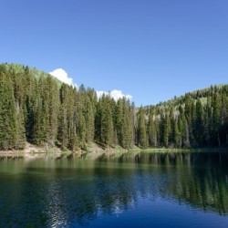 Oowah Lake in the La Sal Mountains
