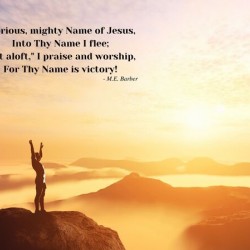 Glorious mighty Name of Jesus