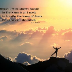 To Breathe the Name of Jesus