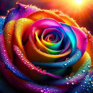 Rugiadosa Rainbow Rose