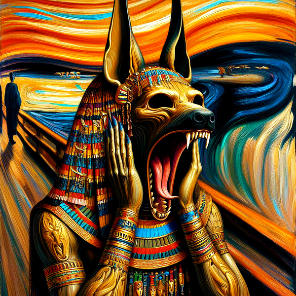 Anubis in Munch s Scream by MB Cre@tive