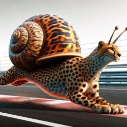 Snail cheetah in dynamic environment