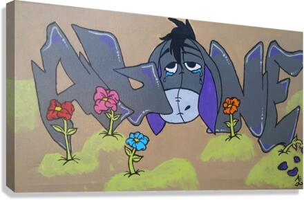 Eyeore Alone Canvas Print