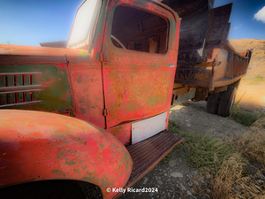 Rusty Truck Photo Desert Landscape