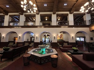 Hotel Lobby Fountain Photograph