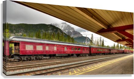 Banff Train Station Canvas Print