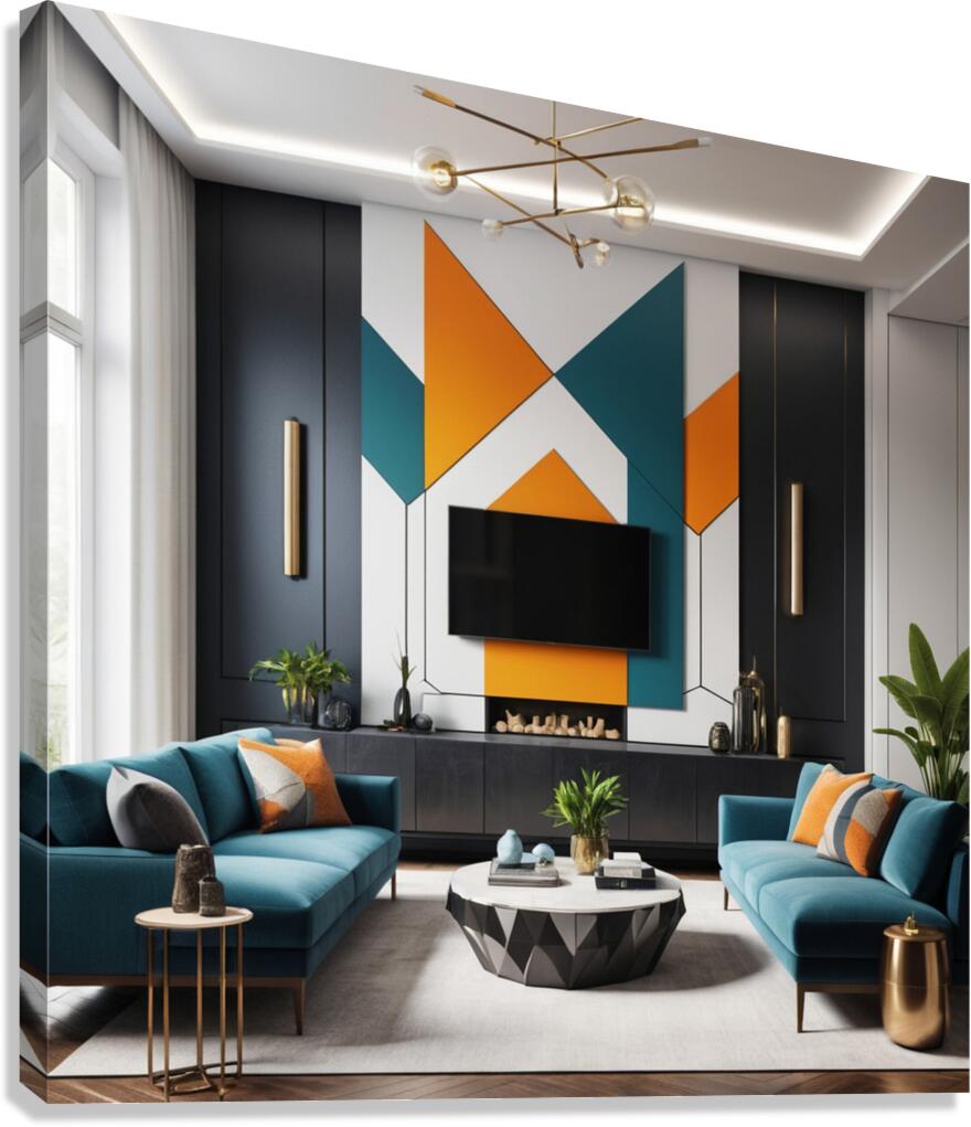 Geometric Harmony Canvas Print