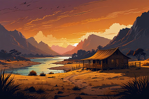 Golden Horizons: A Journey Through the Wild