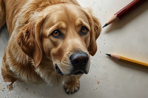 Soulful Labrador Retriever Painting – Realistic Watercolor Dog Art for Home Decor