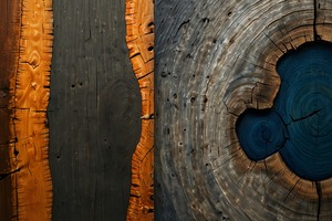 Sacred Rings: Dual-Tone Nature-Inspired Masterpiece