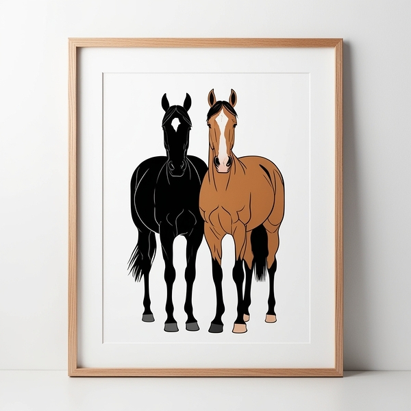 Wild Spirit: Artistic Horses for Your Home Print