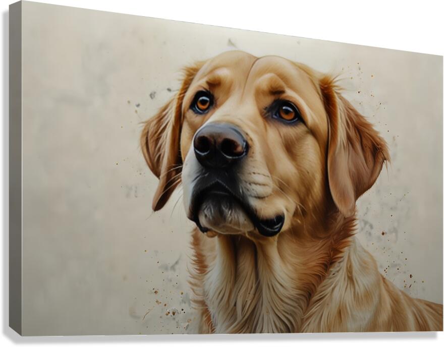 Golden Labrador Watercolor Art – Perfect Gift for Dog Lovers and Pet Owners Canvas Print