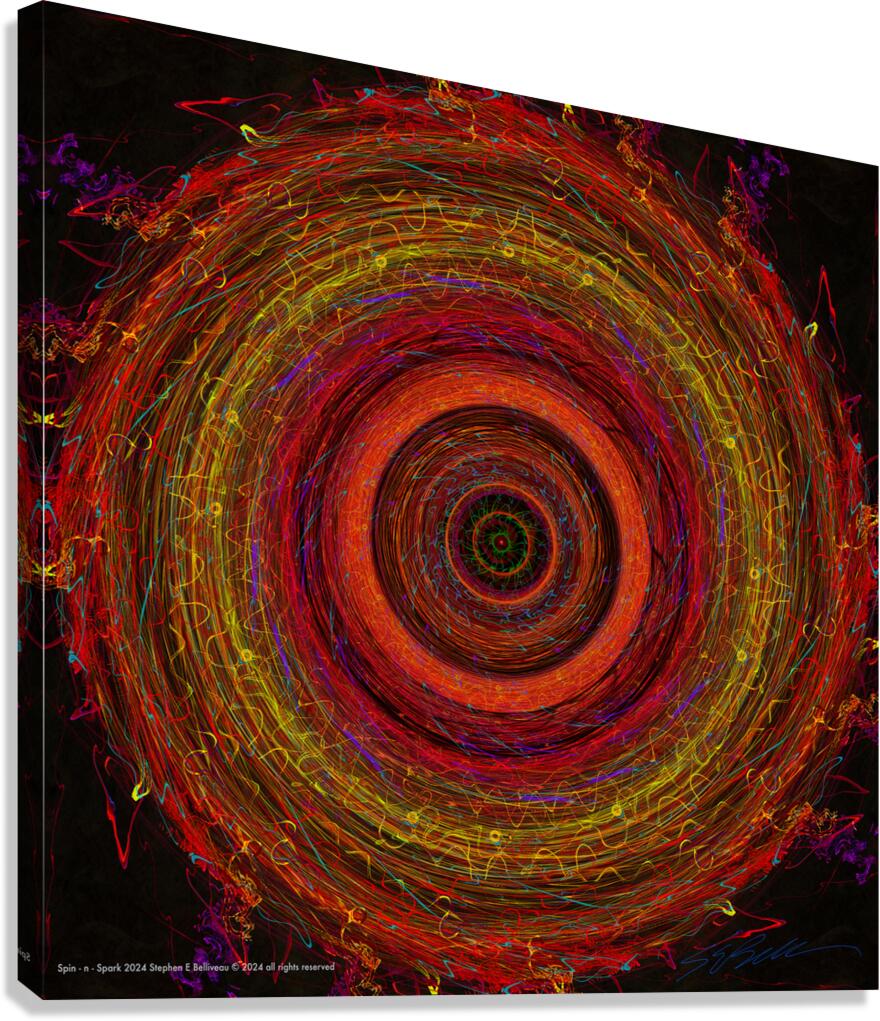SPIN-N-SPARK  Canvas Print